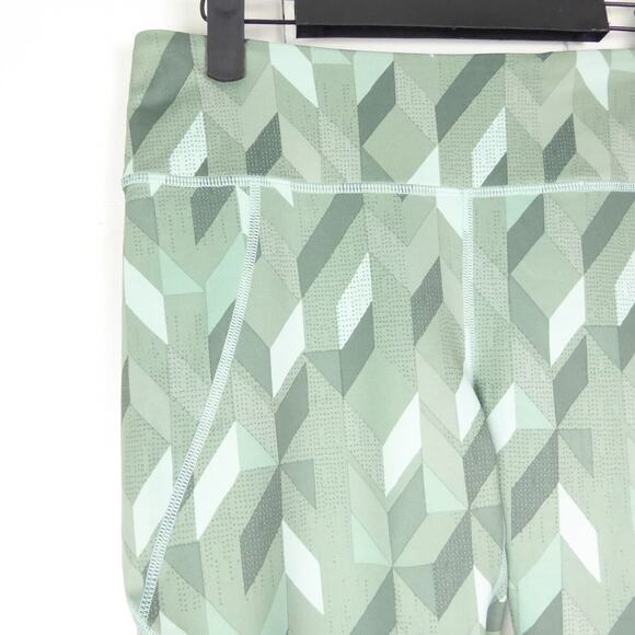 Patagonia Performance Leggings Womens SZ M Geometric Pattern Yoga Gym Stretch - Picture 2 of 13